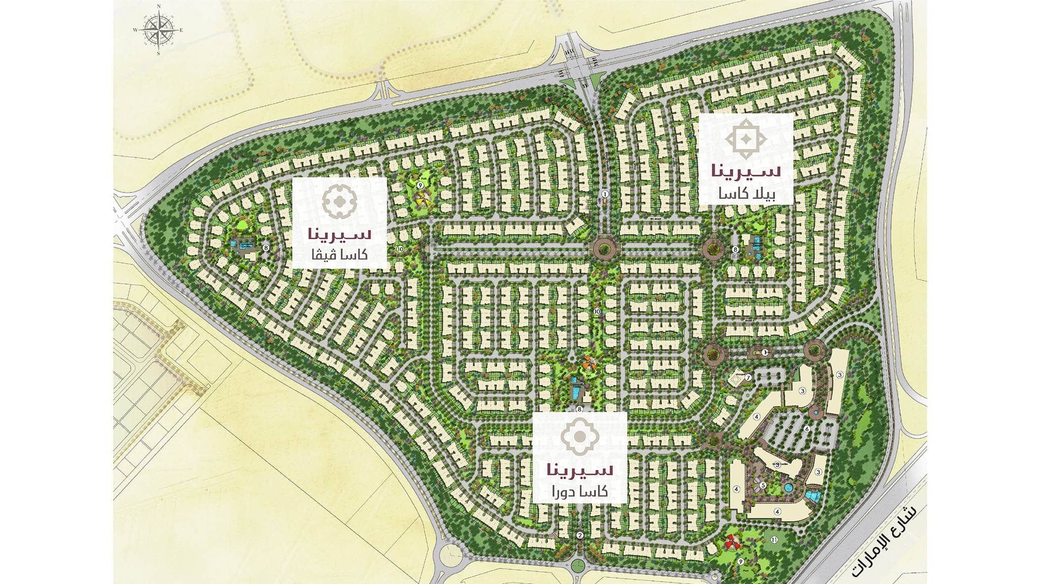 Masterplan of Villanova Community by Dubai Properties