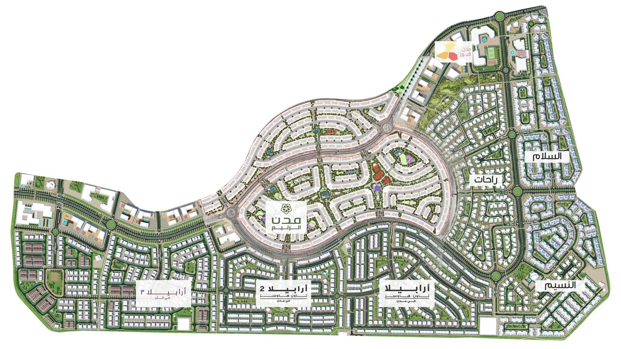 Masterplan of Villanova Community by Dubai Properties